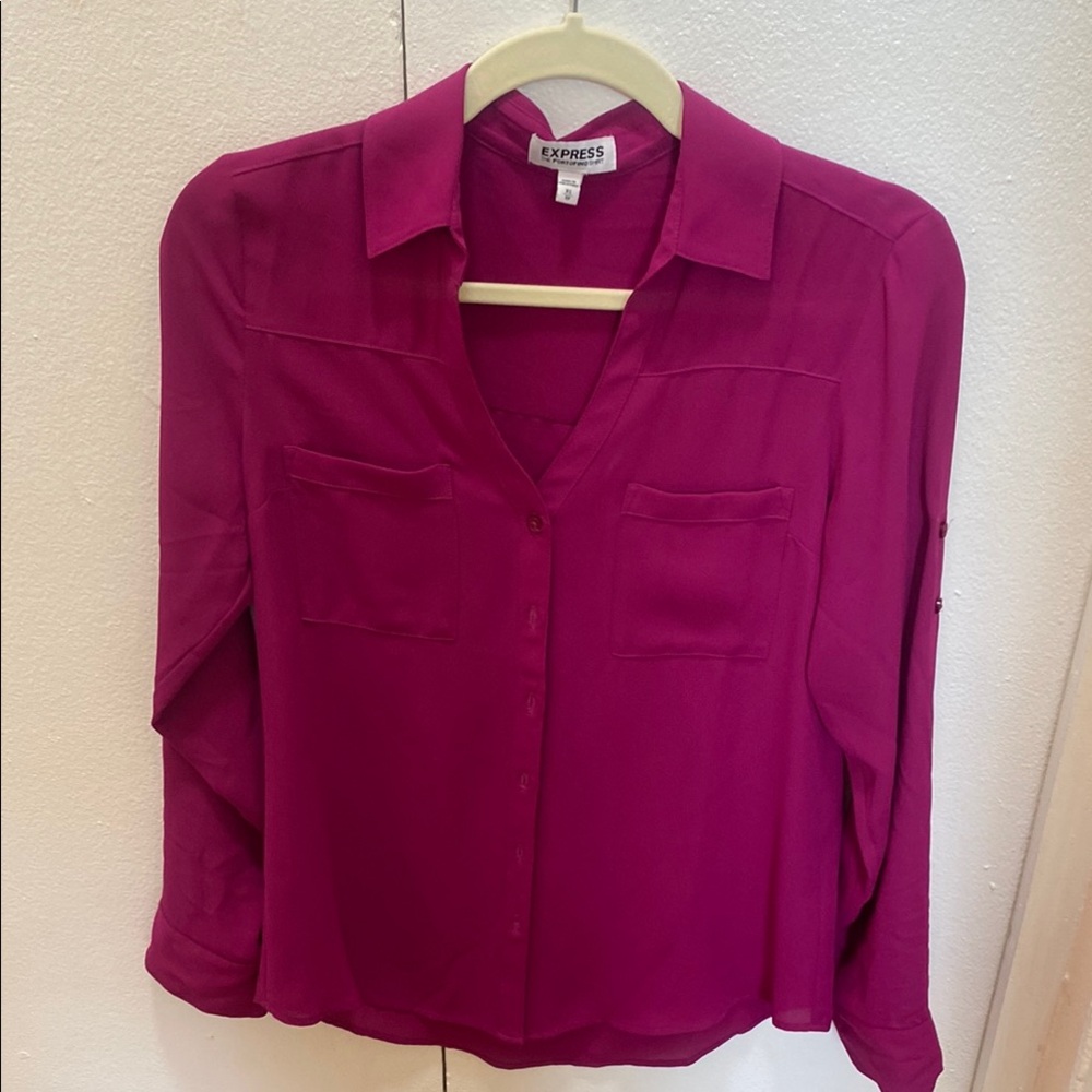 Express Women's Pink Blouse